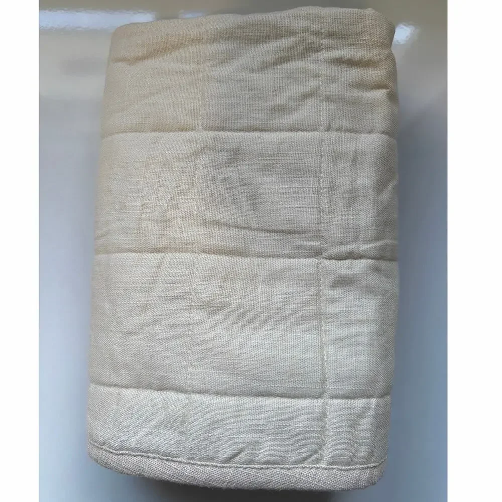 Casaluna only 1 king size Heavyweight LinenBlend Quilt sham Cotton New NWT